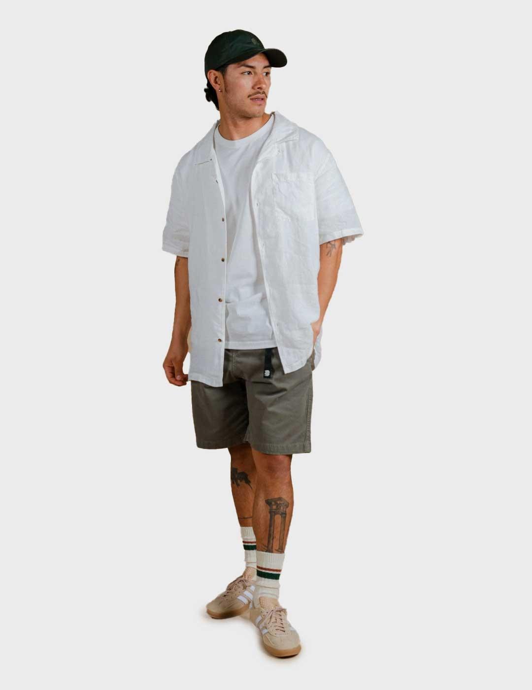 Trendsplant San Miguel Linen camisa blanca para hombre