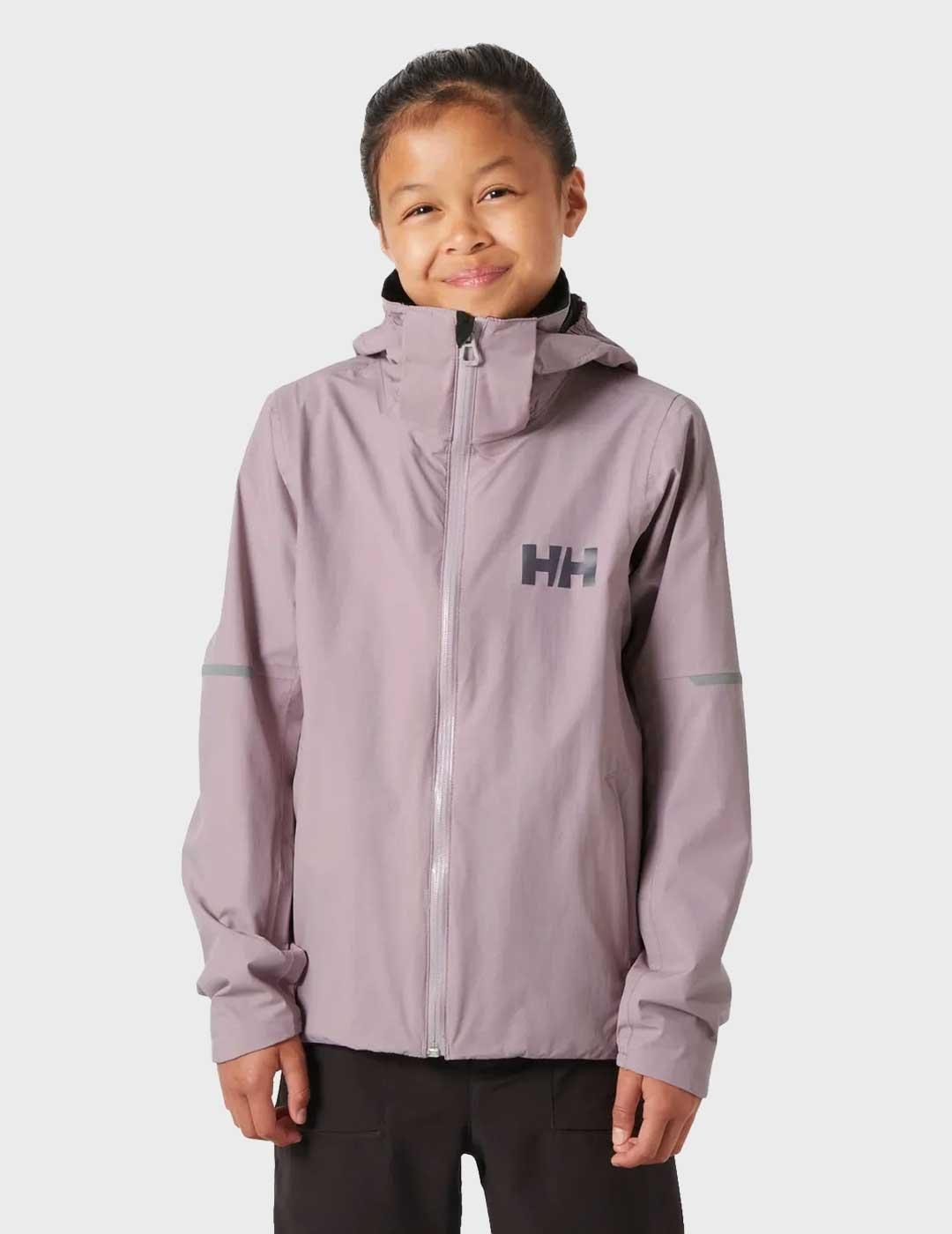 Helly Hansen Jr Loen chaqueta morada para niña y niño