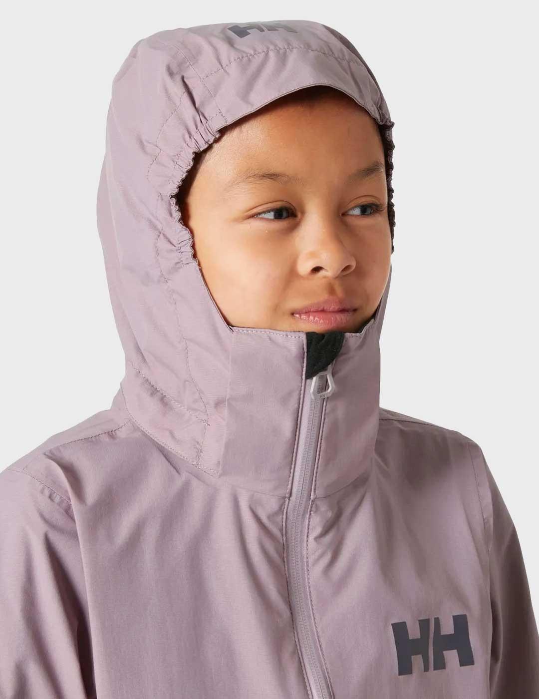 Helly Hansen Jr Loen chaqueta morada para niña y niño