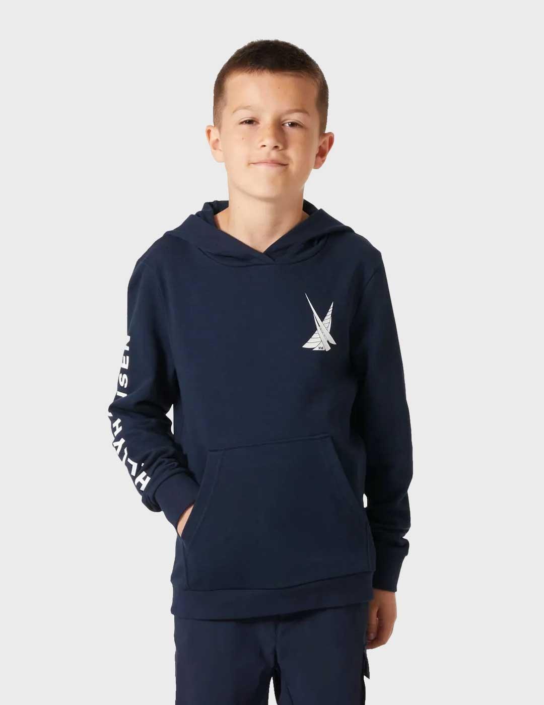 Helly Hansen Jr sudadera azul marino para niño y niña