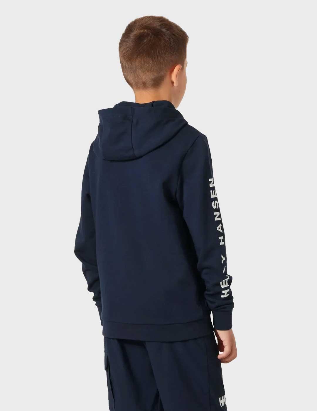 Helly Hansen Jr sudadera azul marino para niño y niña