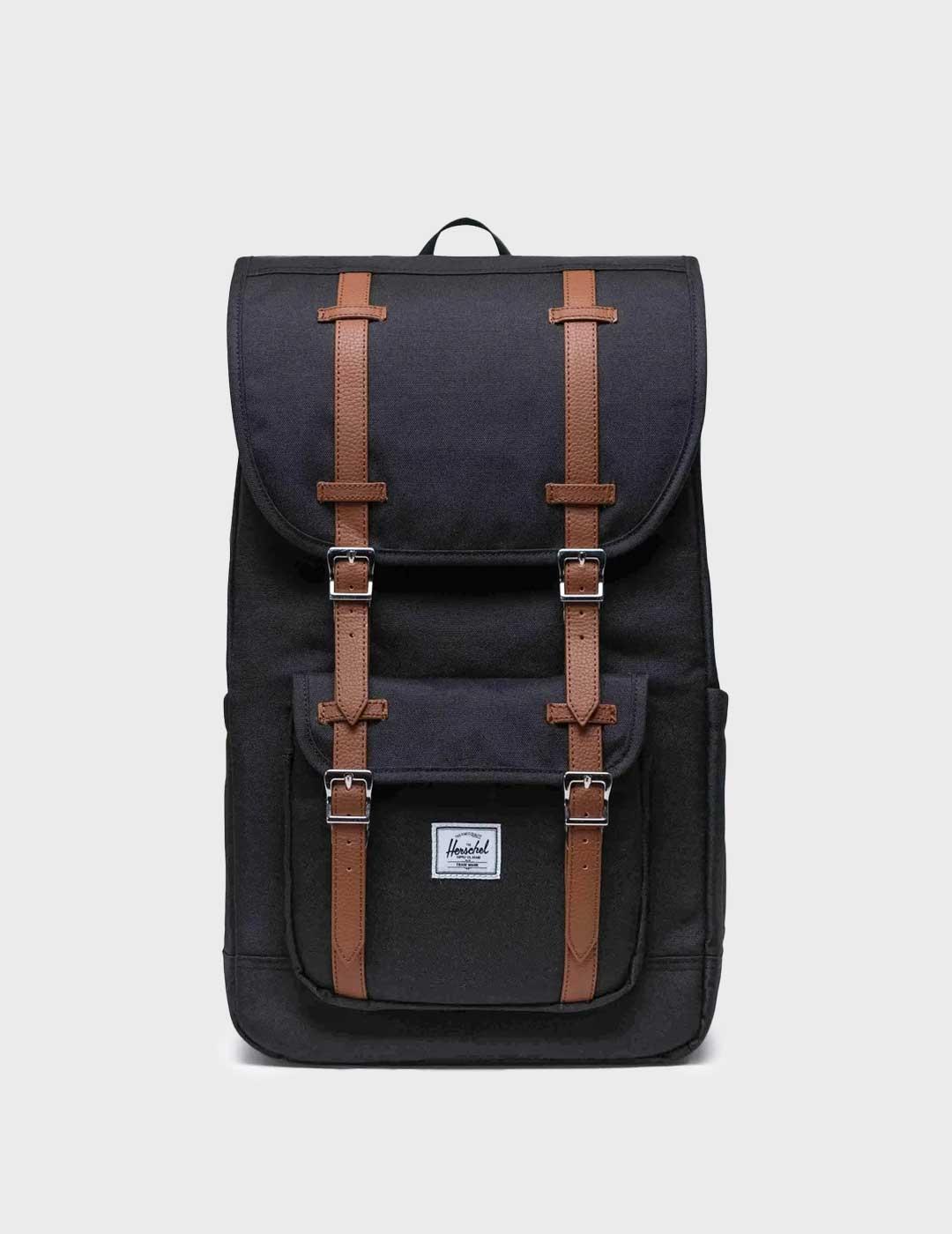 Herschel Little America mochila negra para hombre y mujer