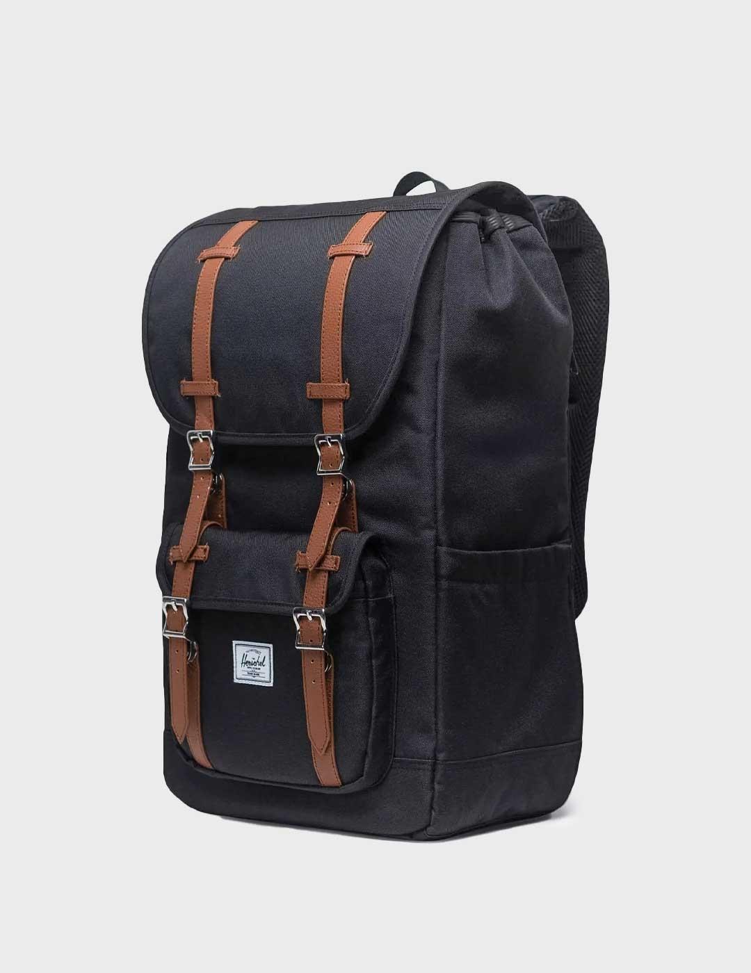 Herschel Little America mochila negra para hombre y mujer