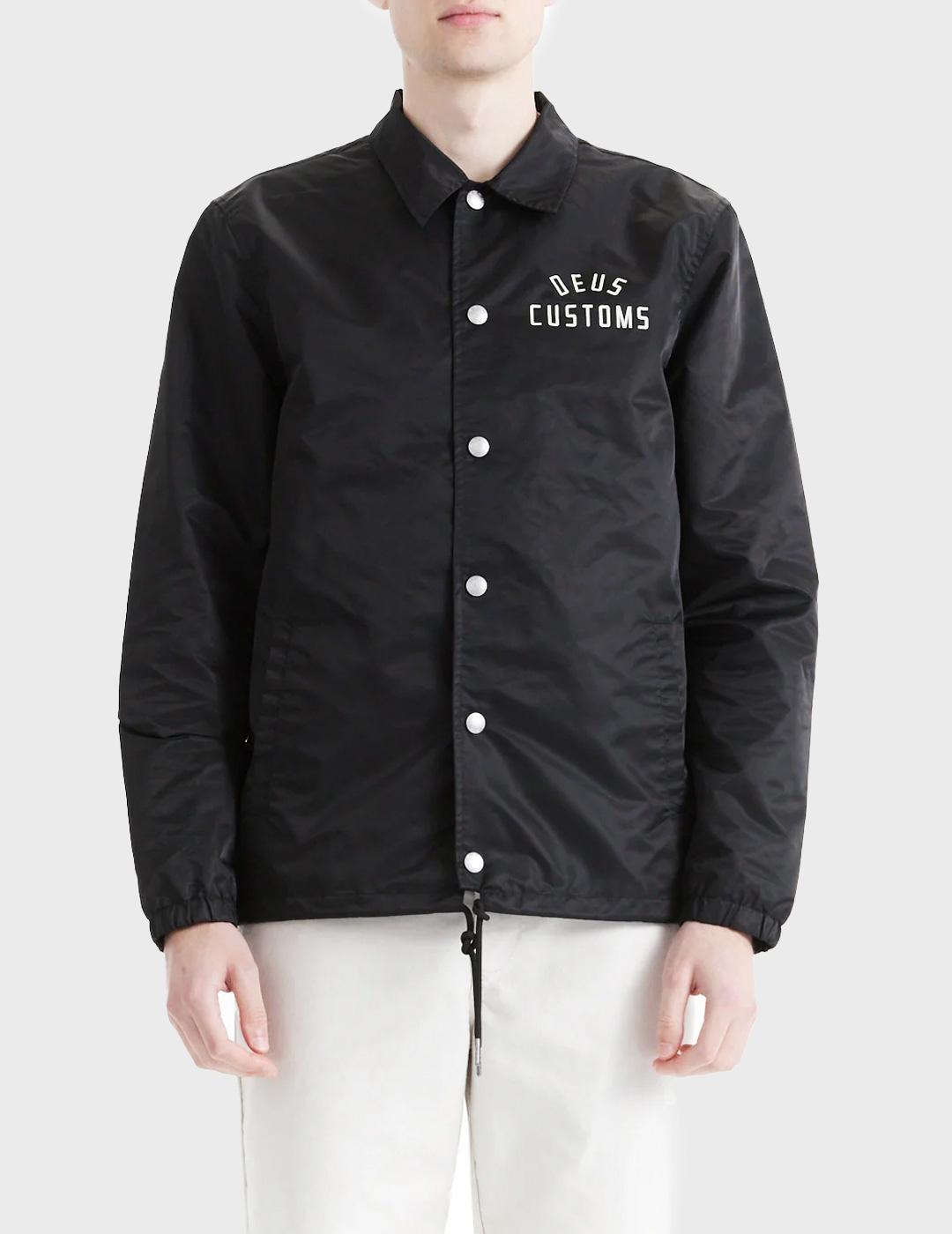 Deus Engineer chaqueta negra para hombre