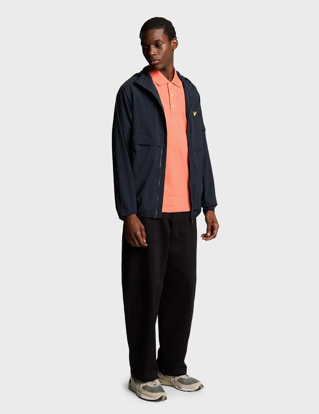 Lyle & Scott Plain polo coral para hombre