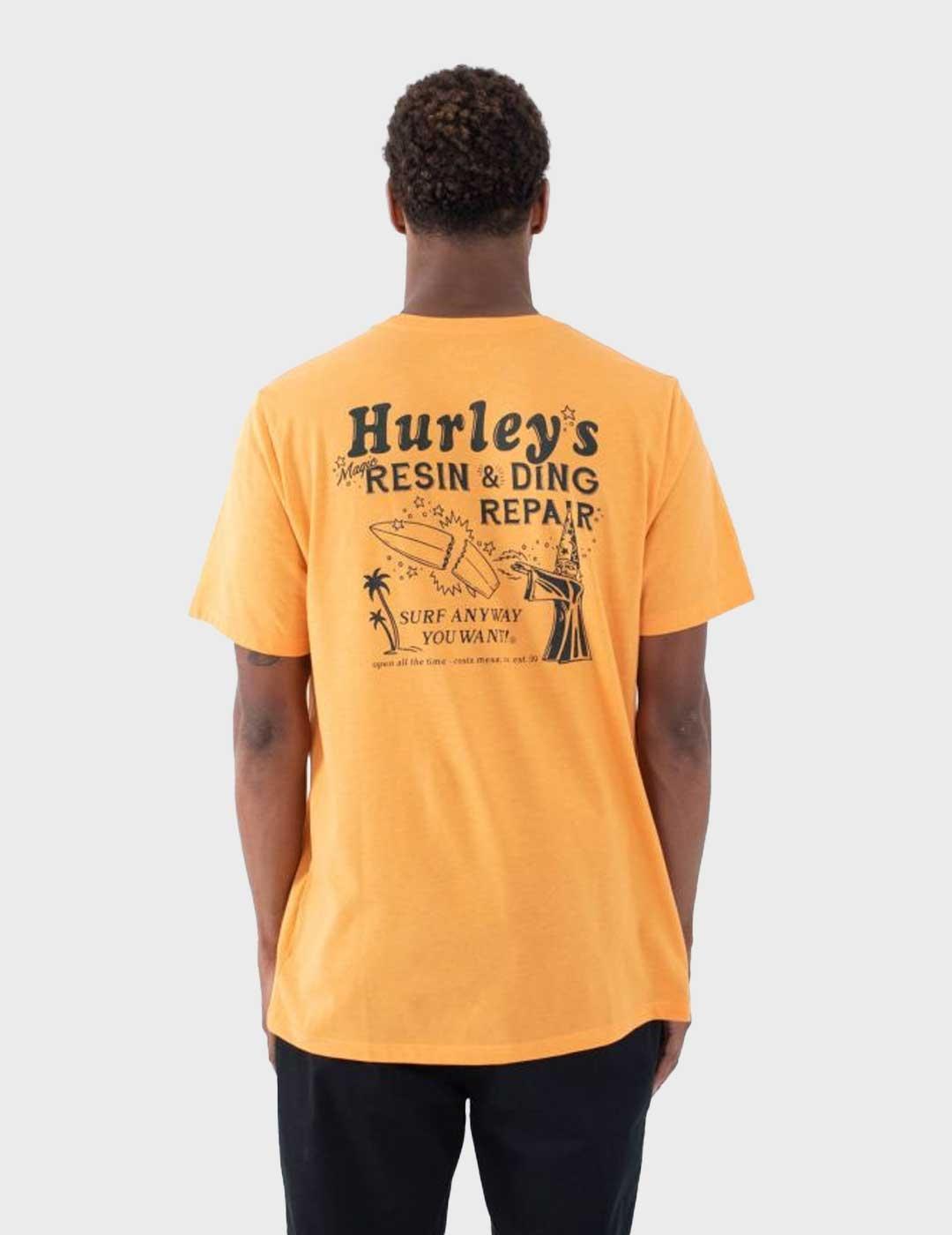 Hurley Magic camiseta naranja para hombre