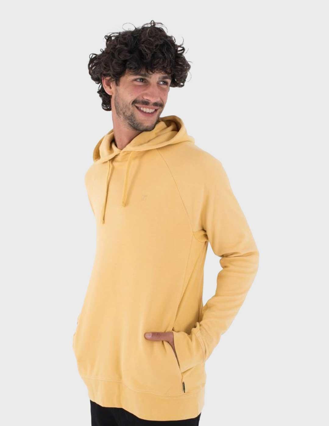 Hurley Low Tide sudadera amarilla para hombre