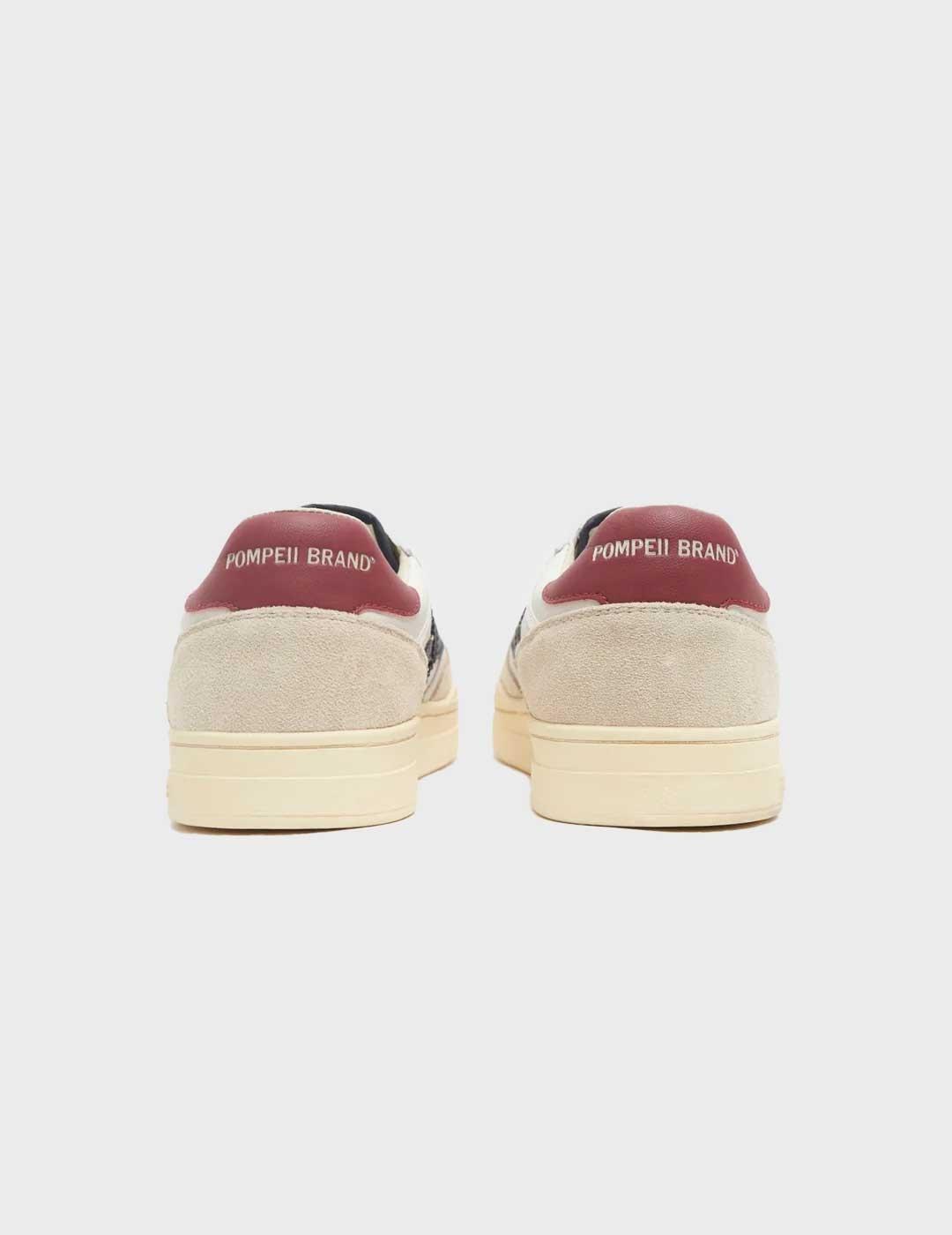 Pompeii Brand Elan Pipa Leather zapatilla blanca para hombre