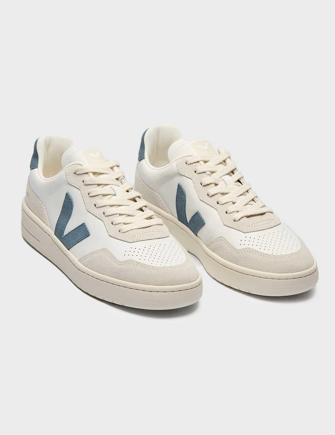 Veja V-90 O.t.Letaher zapatilla blanca para mujer