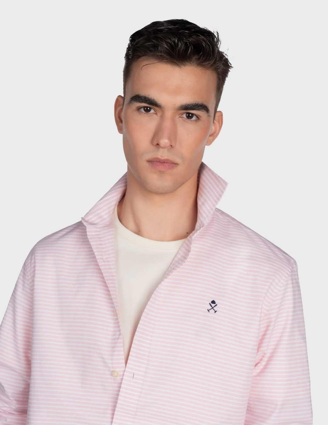 Harper & Neyer Villefrance camisa rosa pra hombre