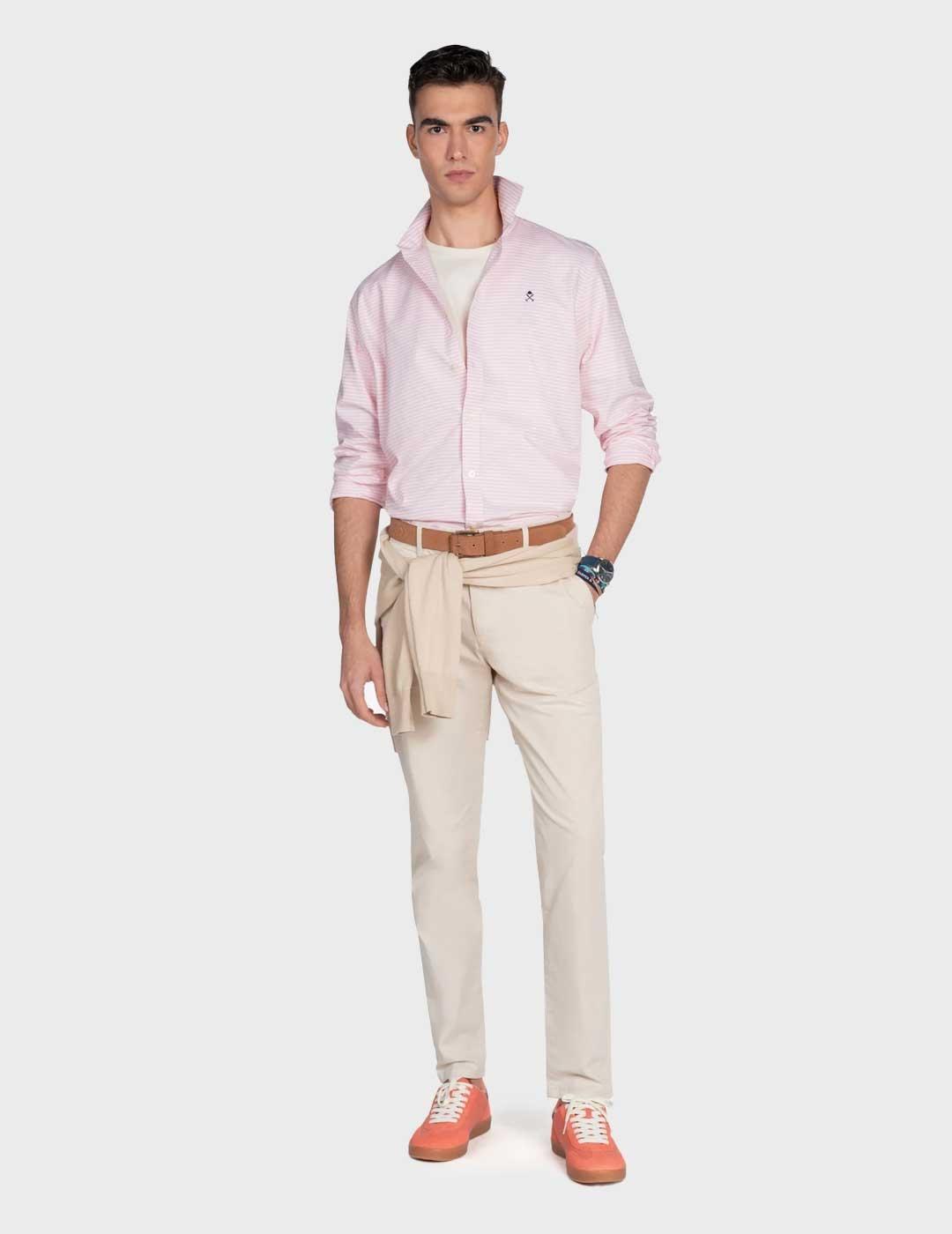 Harper & Neyer Villefrance camisa rosa pra hombre