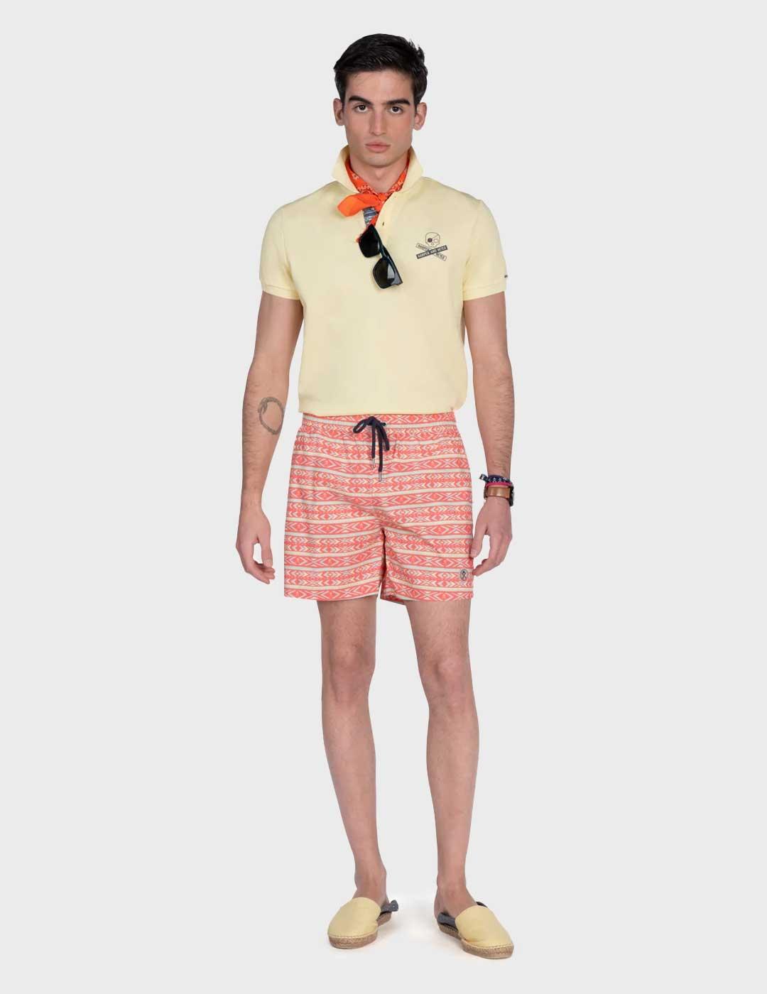 Harper & Neyer Ethnic bañador coral para hombre