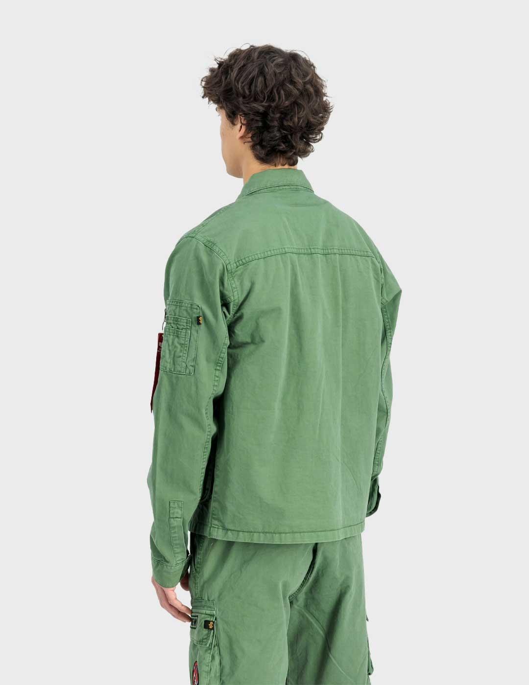 Alpha Flying Tigers camisa verde para hombre