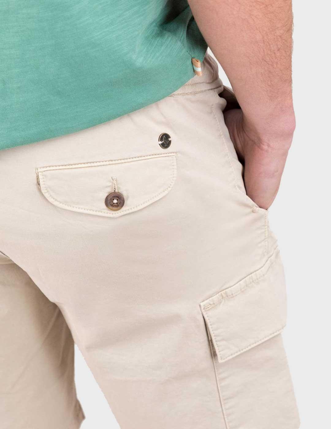 El Ganso bermuda beige cargo para hombre