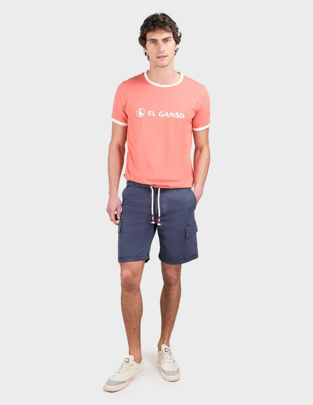 El Ganso bermuda azul marino cargo para hombre