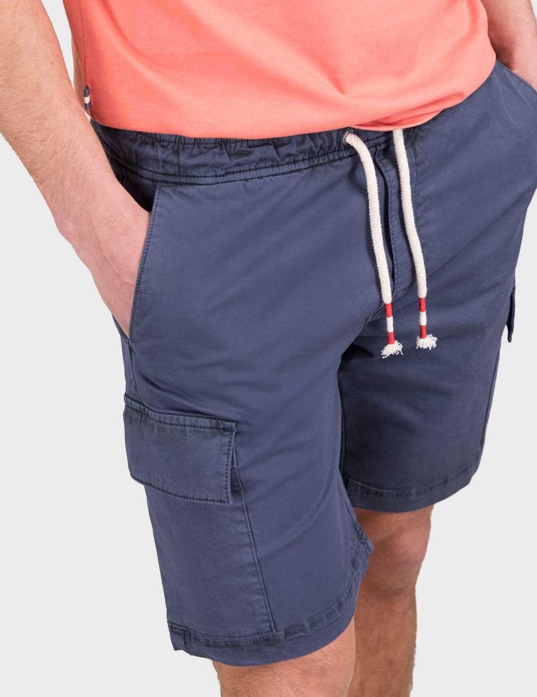 El Ganso bermuda azul marino cargo para hombre