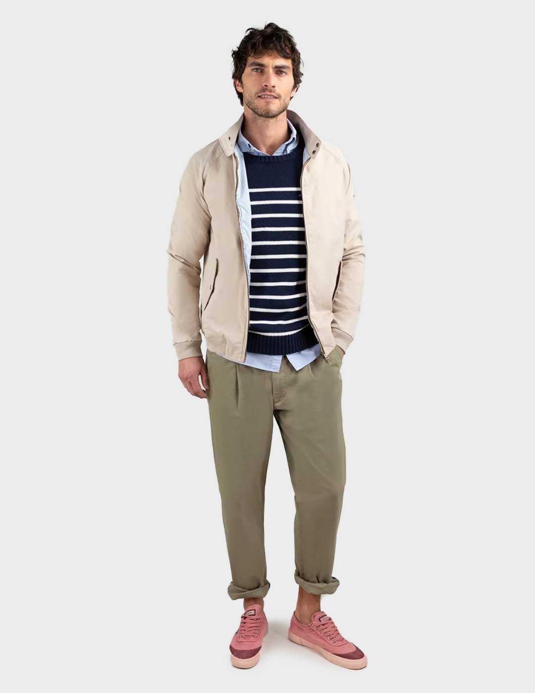 El Ganso Harrintong chaqueta beige para hombre