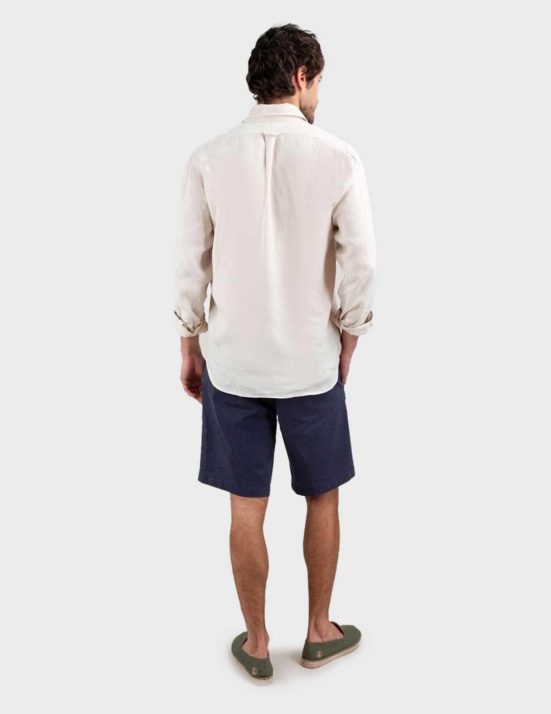 El Ganso camisa beige de lino para hombre