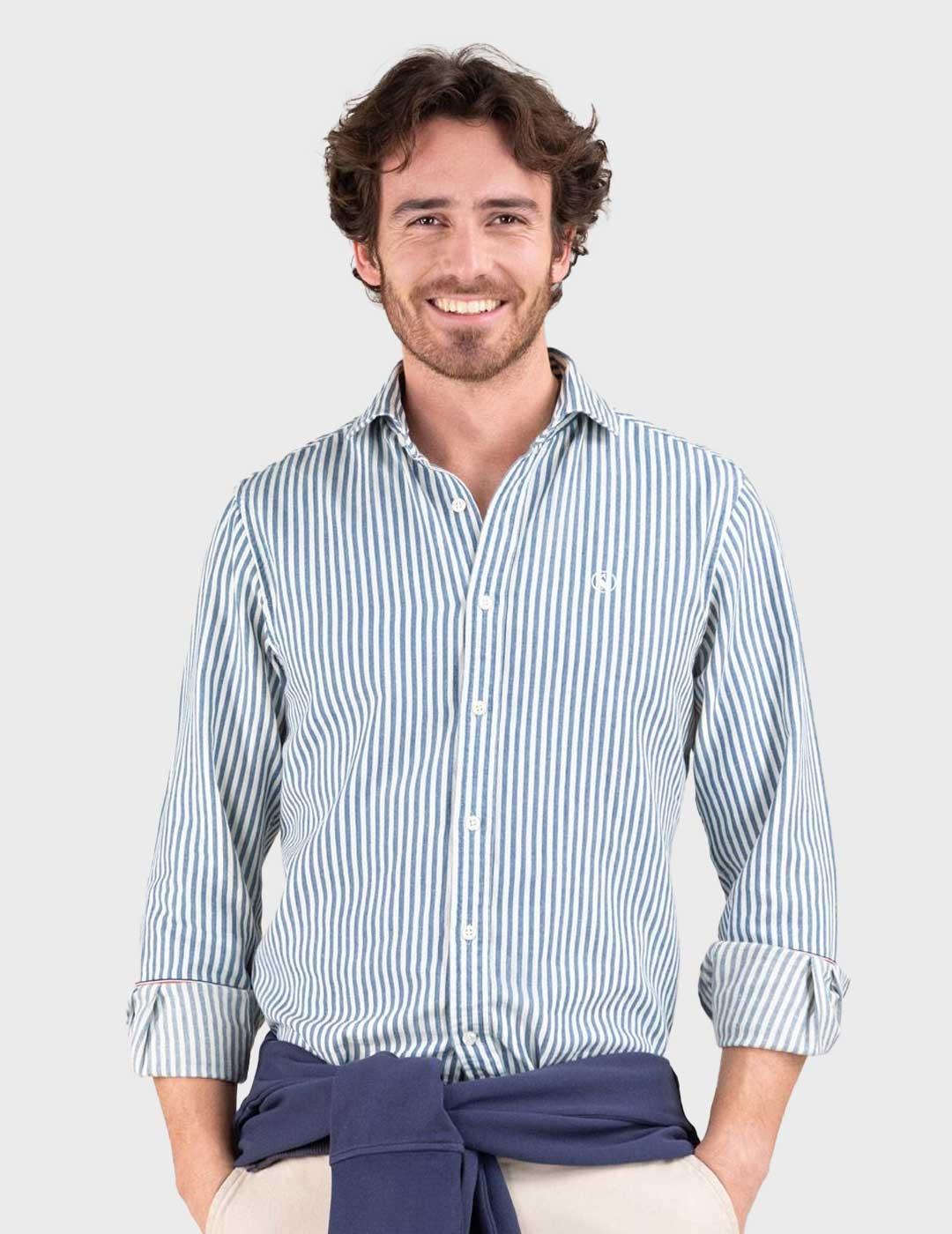 El Ganso Denim Kodak camisa azul para hombre