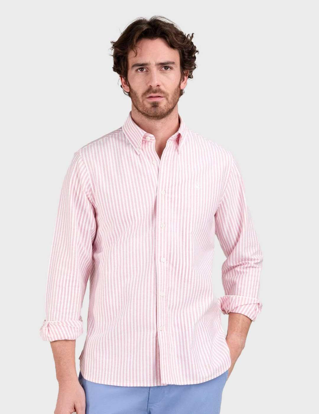 El Ganso Oxford Kodak camisa rosa para hombre