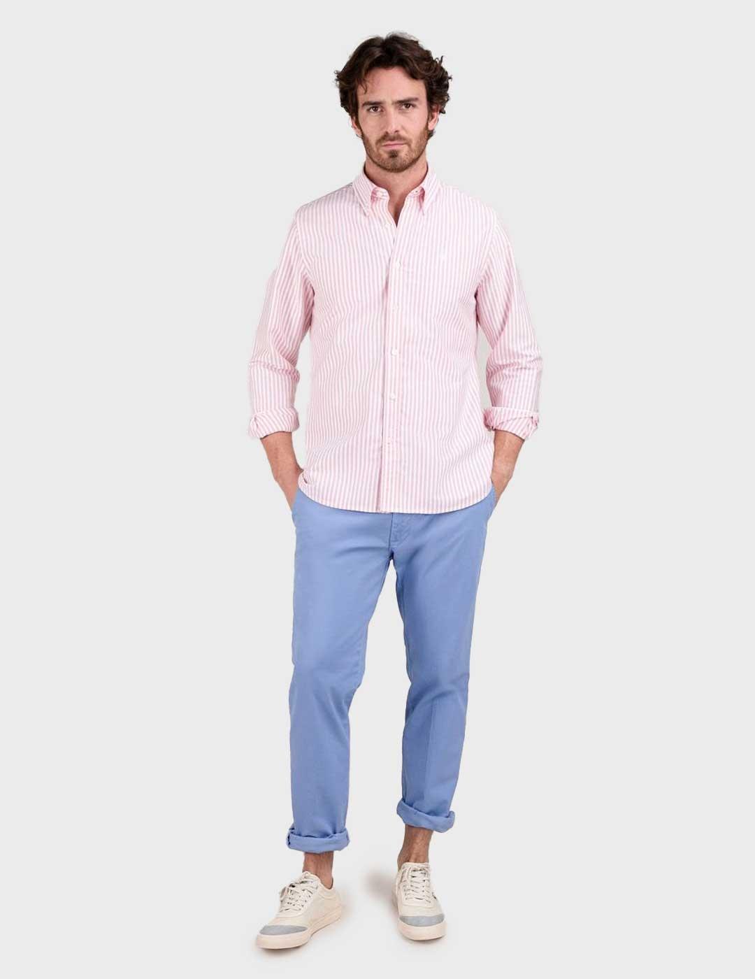 El Ganso Oxford Kodak camisa rosa para hombre