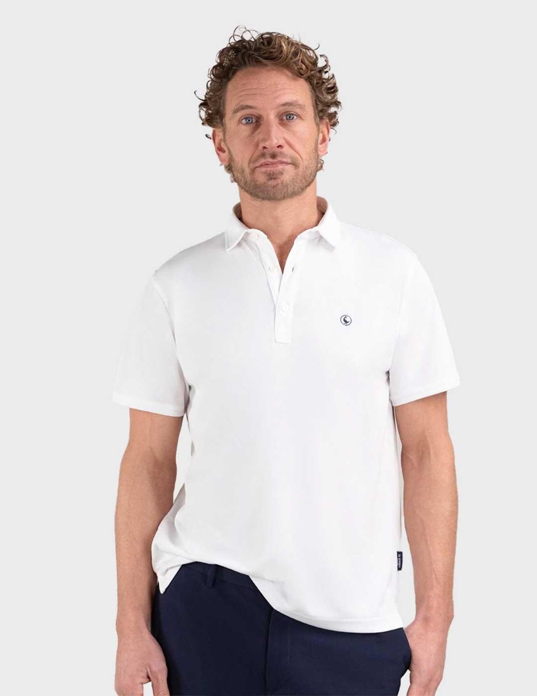 El Ganso Sepiia polo blanco para hombre