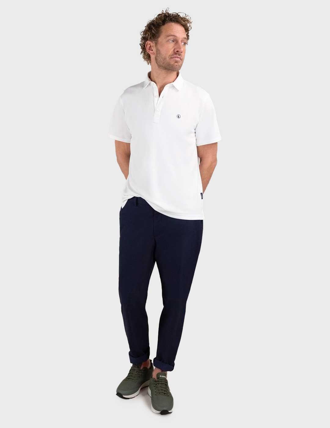 El Ganso Sepiia polo blanco para hombre