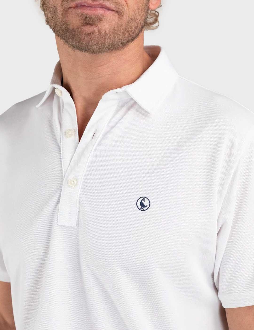 El Ganso Sepiia polo blanco para hombre