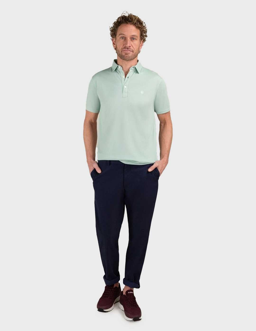 El Ganso Sepiia polo verde para hombre