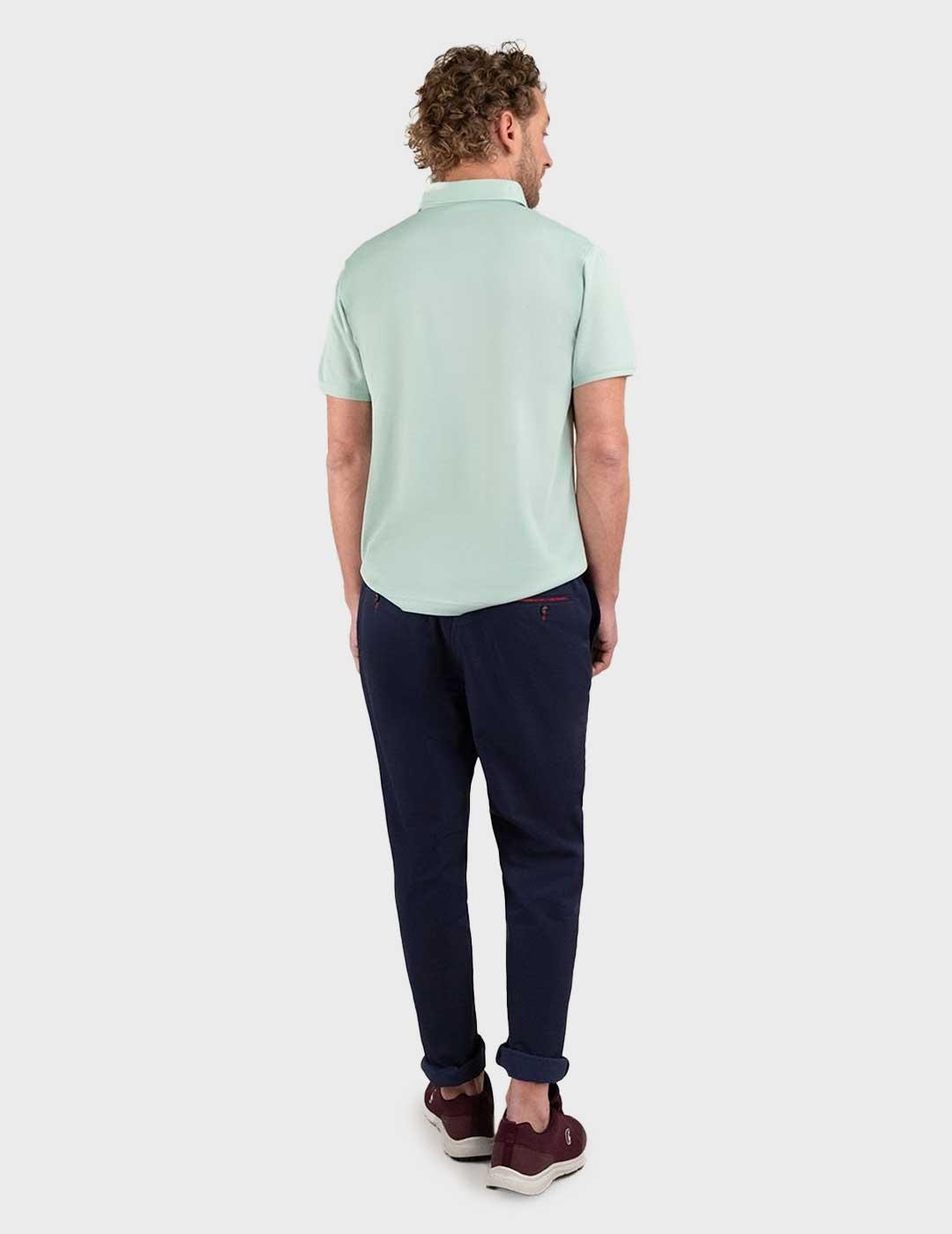 El Ganso Sepiia polo verde para hombre