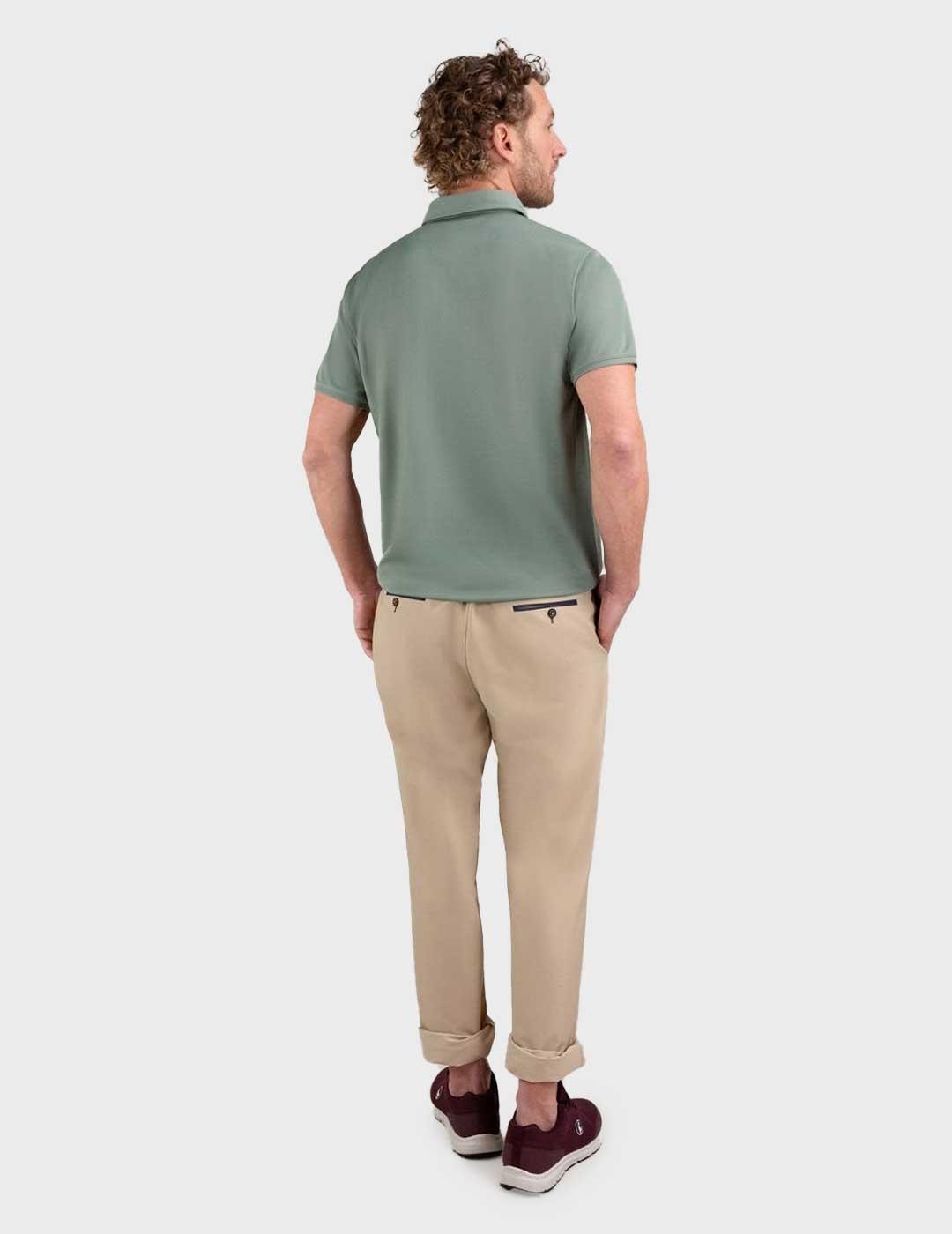 El Ganso Sepiia polo verde para hombre