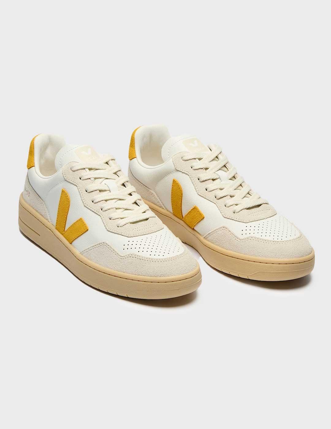 Veja V-90 O.T.Leather zapatilla blanca para hombre