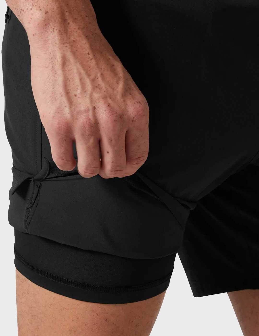 Helly Hansen Rapide 7 pantalón negro corto para hombre