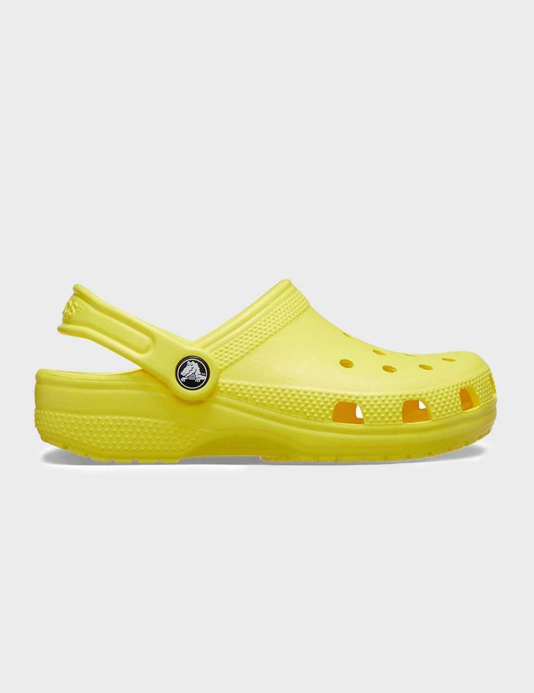 Crocs Classic Clog K zuecos amarillos para niño y mujer