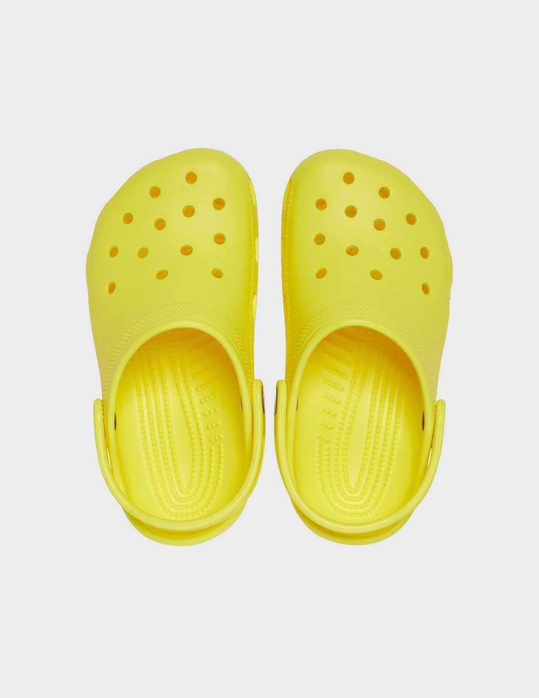 Crocs Classic Clog K zuecos amarillos para niño y mujer