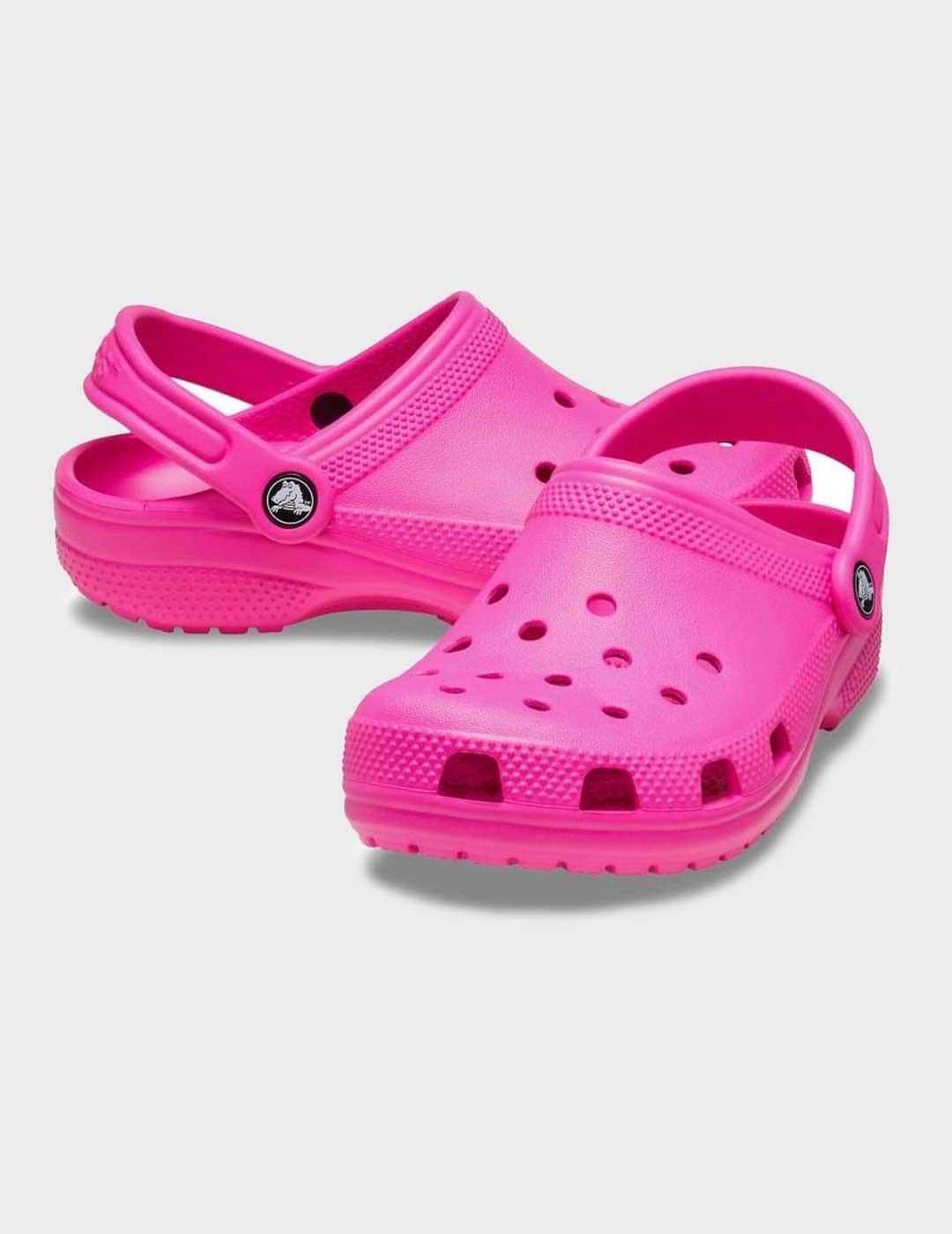 Crocs Classic Clog K Zueco rosa para niña y mujer