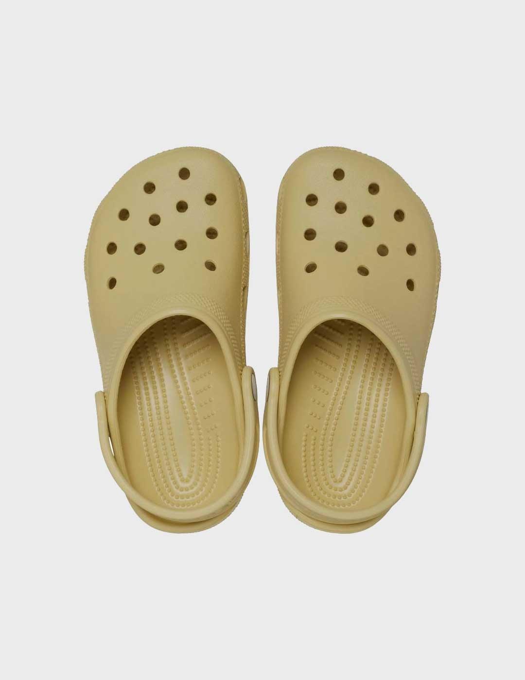 Crocs Classic Clog K zueco beige para niño y mujer