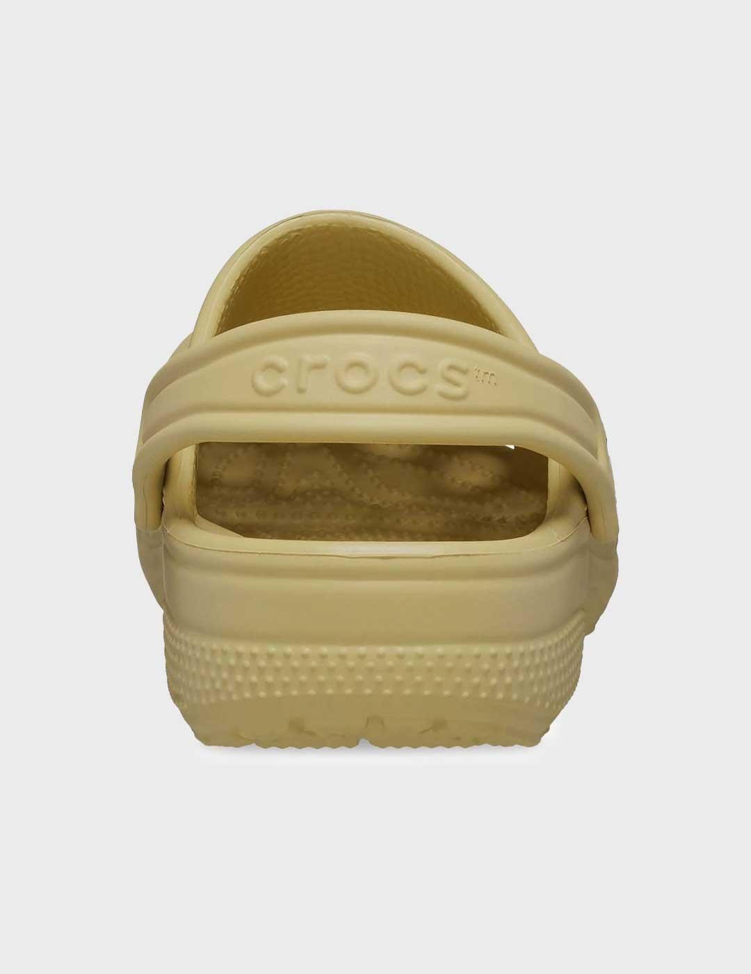 Crocs Classic Clog K zueco beige para niño y mujer