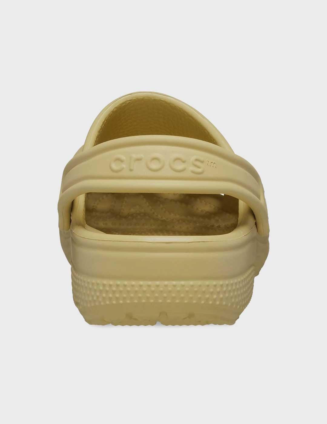 Crocs Classice Clog T zuecos beige para niño y niña