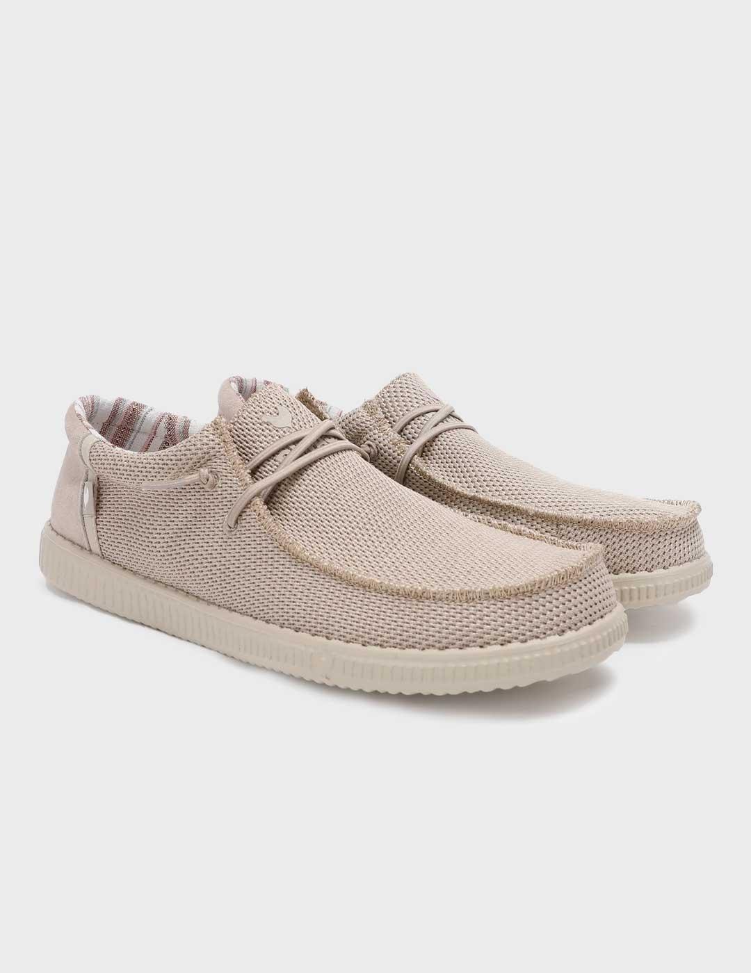 Walk in Pitas Wp150 Luca zapatilla beige náutica para hombre