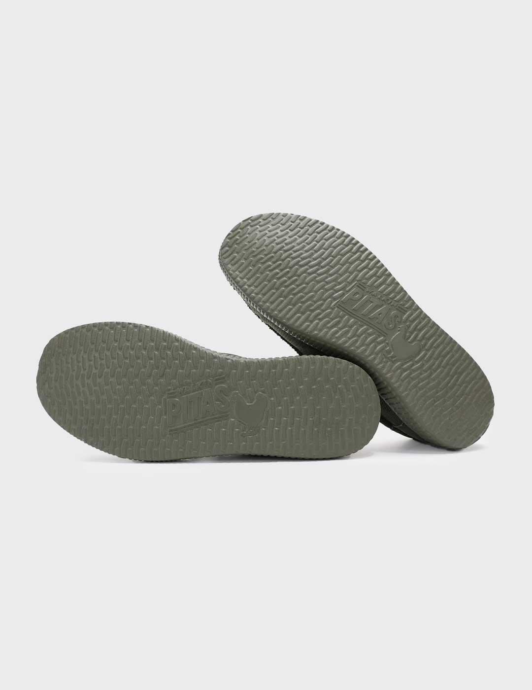 Walk in Pitas Wp150 Luca zapatilla verde náutica para hombre