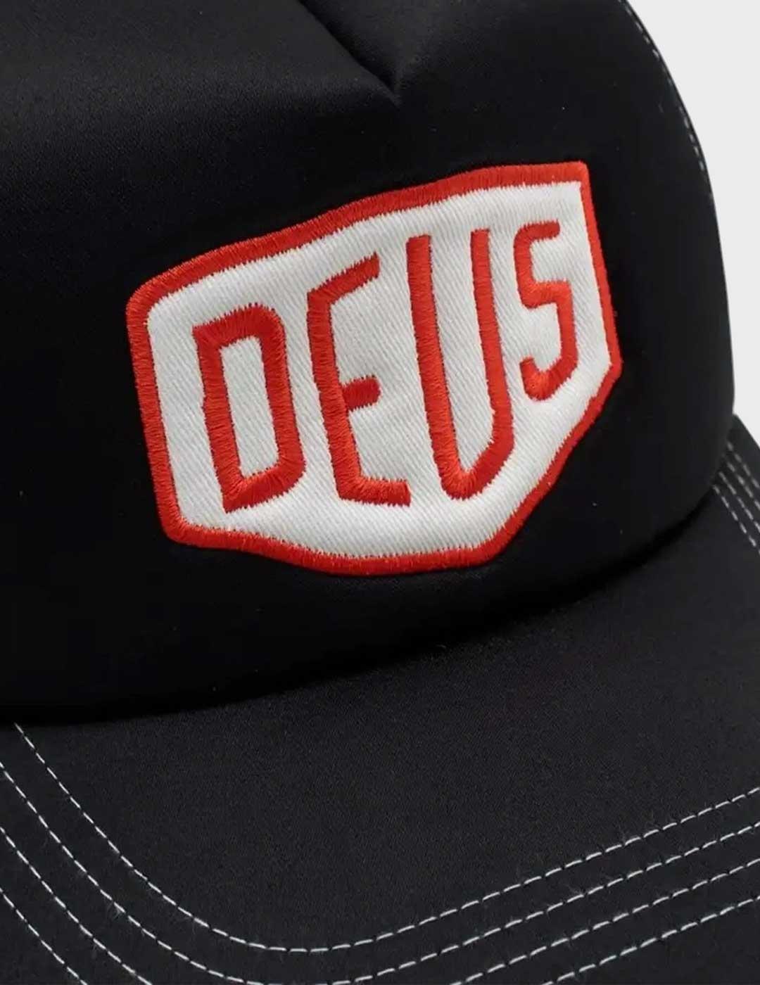 Deus Shield Luxx gorra negra para hombre y mujer