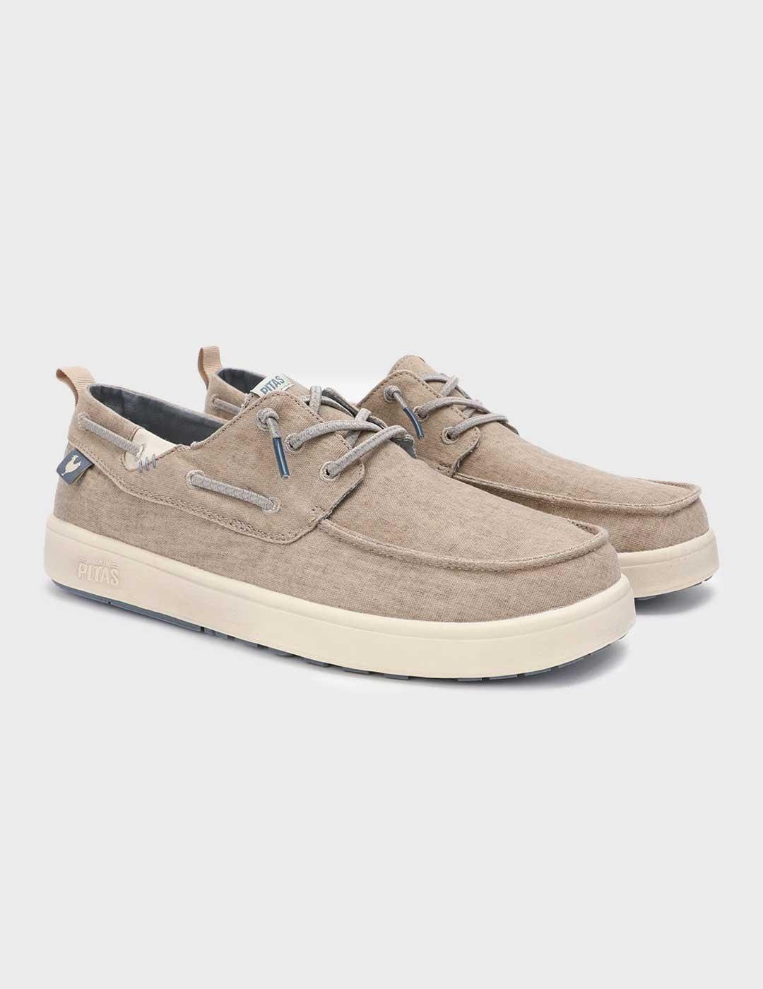 Walk in Pitas Maui Flax zapatilla beige para hombre