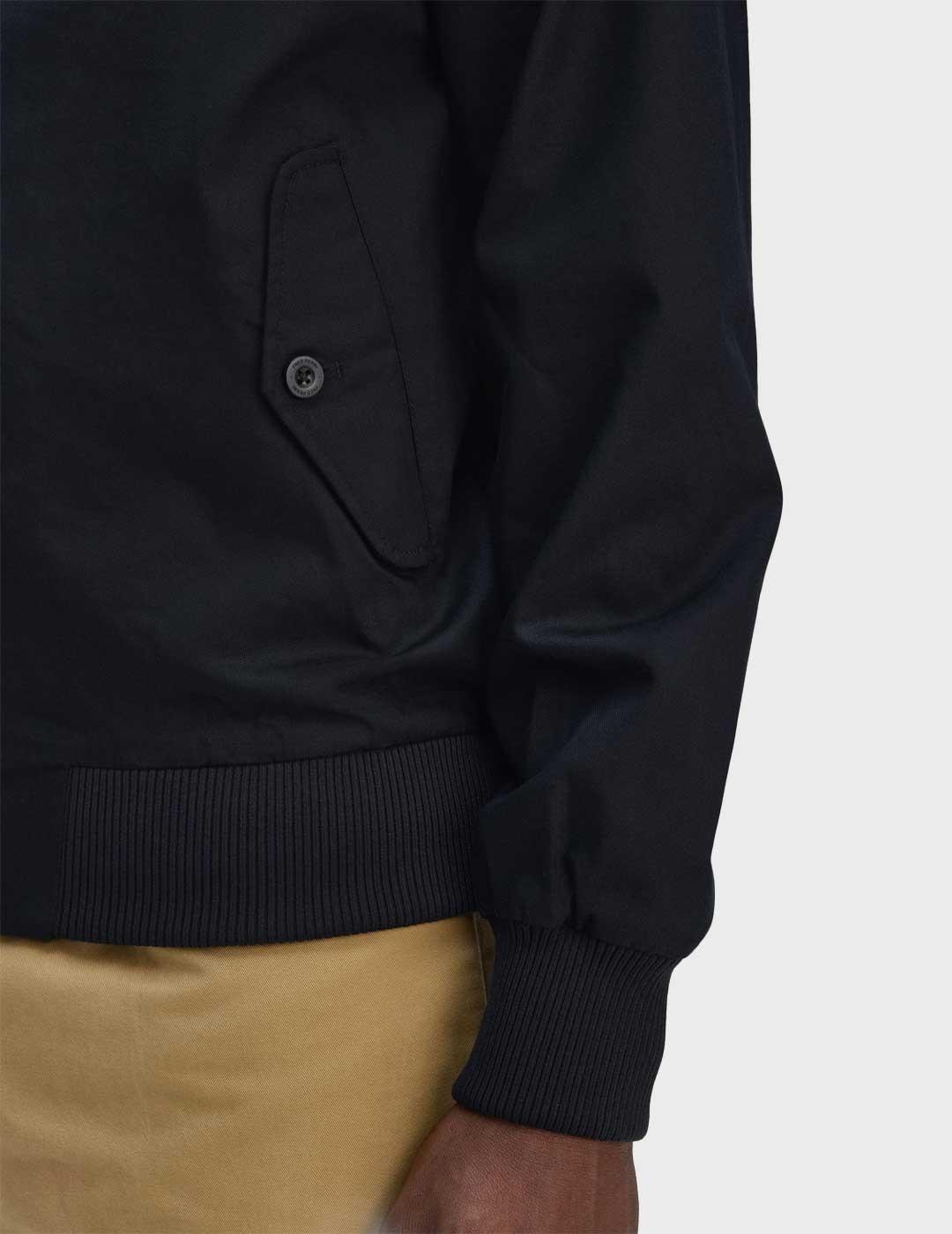 Fred Perry Harrintong chaqueta negra para hombre