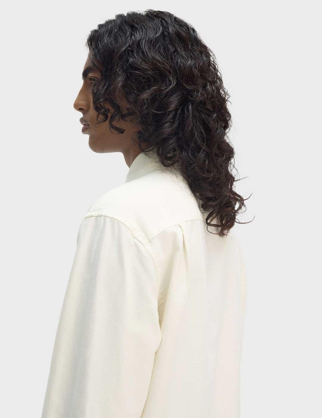 Fred Perry Oxford camisa beige para hombre