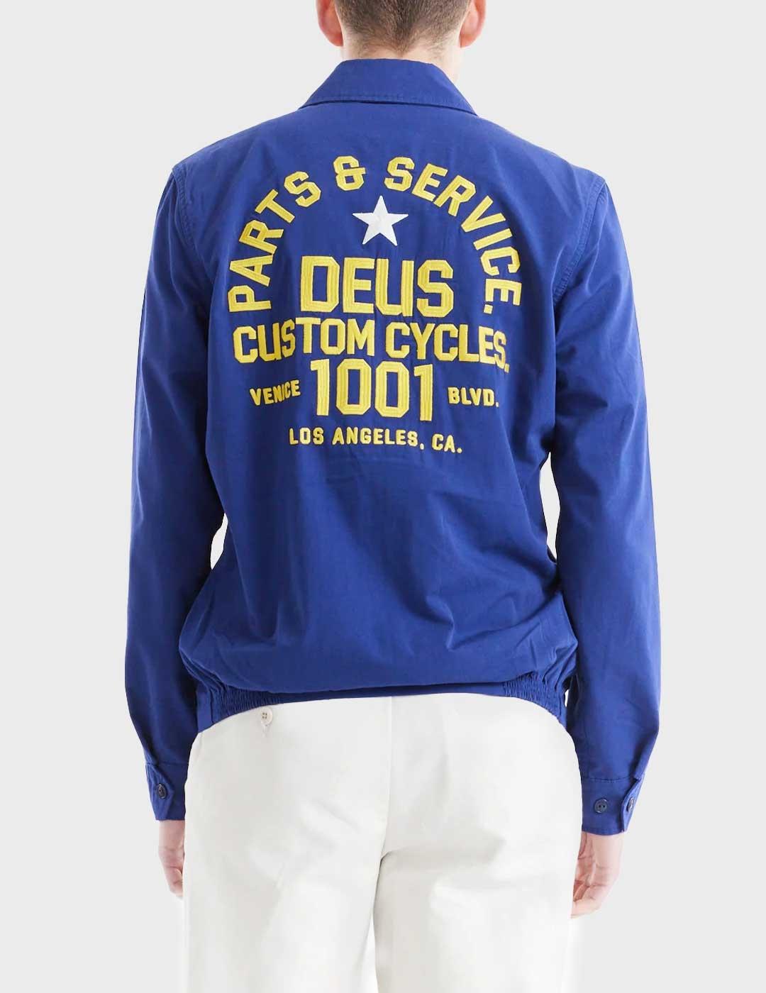 Deus Teller Drizzler chaqueta azul para hombre