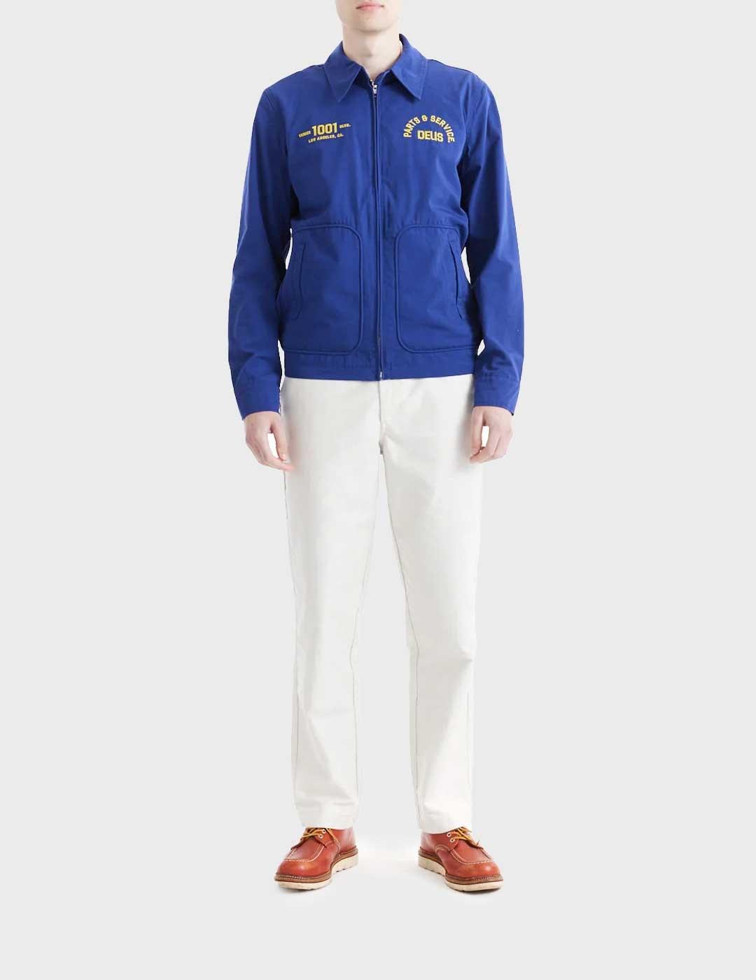 Deus Teller Drizzler chaqueta azul para hombre