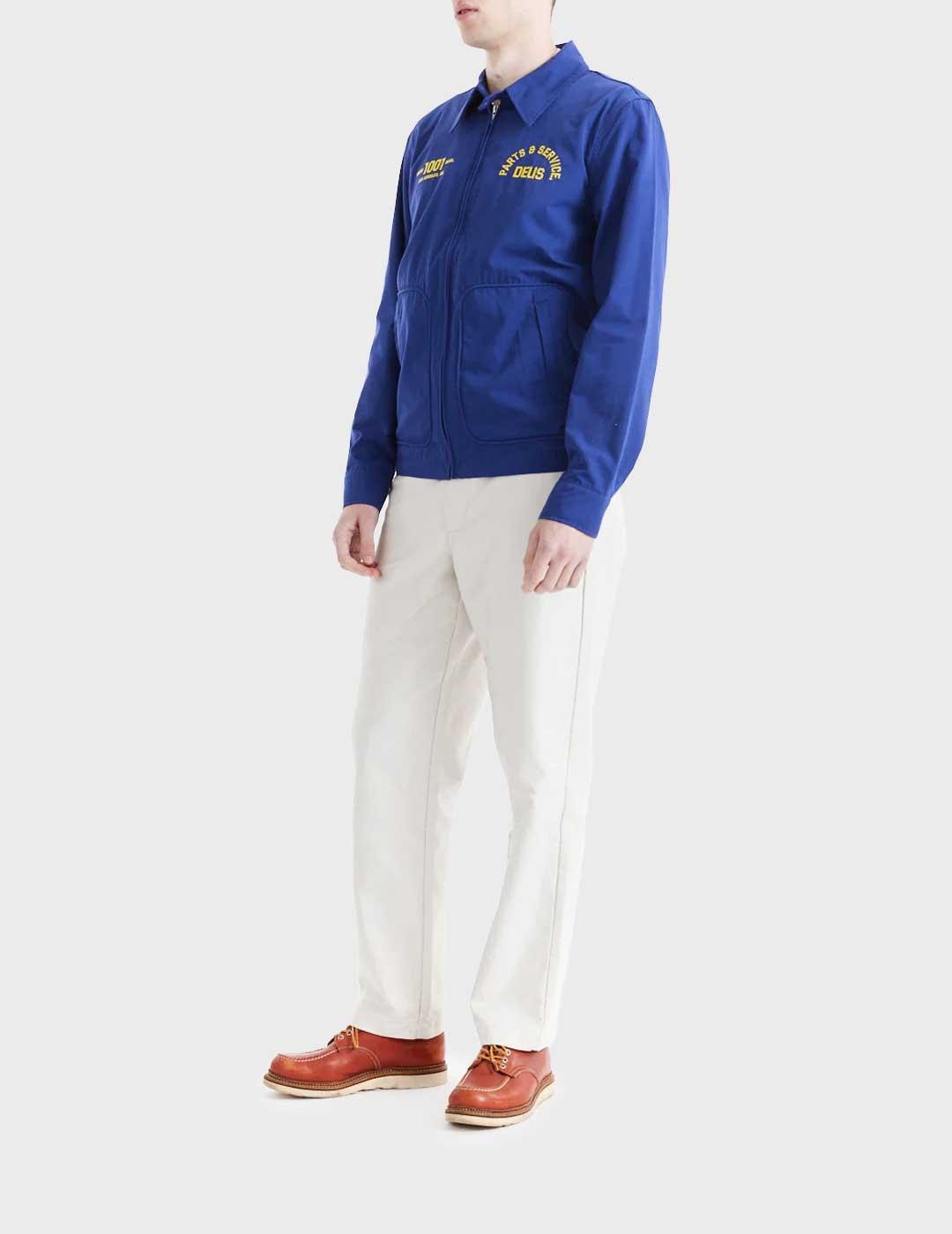 Deus Teller Drizzler chaqueta azul para hombre