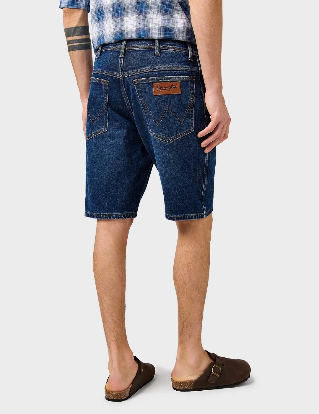 Wrangler Texas pantalón corto azul para hombre