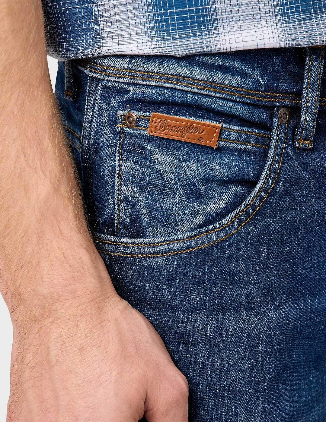 Wrangler Texas pantalón corto azul para hombre